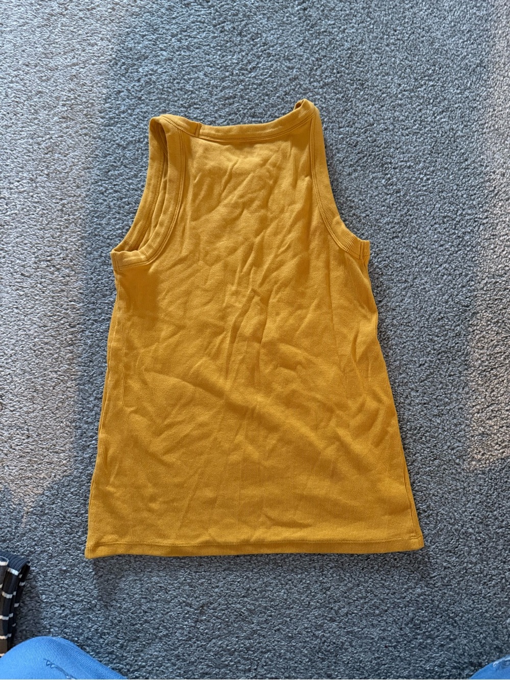 LOFT Golden Yellow Ribbed Tank - Picture 3 of 3